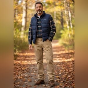 Wrangler Authentics Mens 40x30 Jeans, Denim Khaki Color